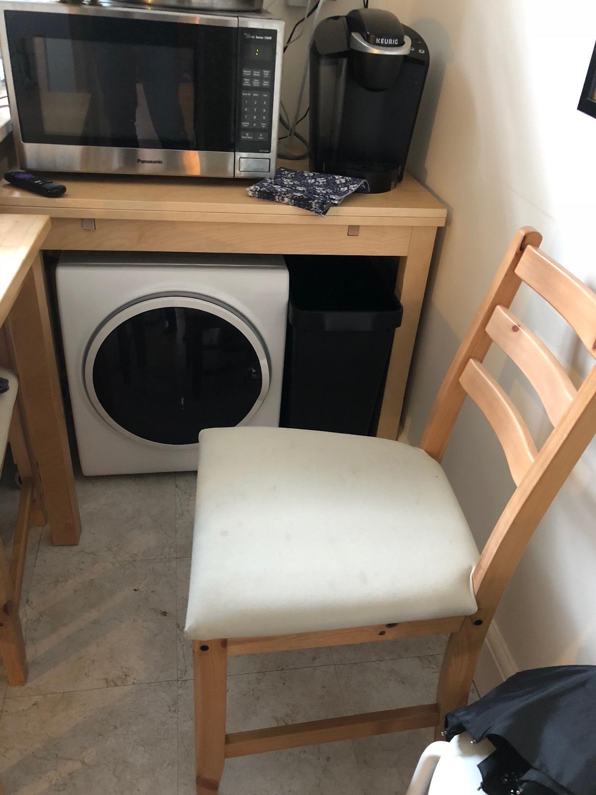 【Appliances】Magic Chef Compact Electric White MCSDRY15W 1.5 cu. ft. Laundry Dryer