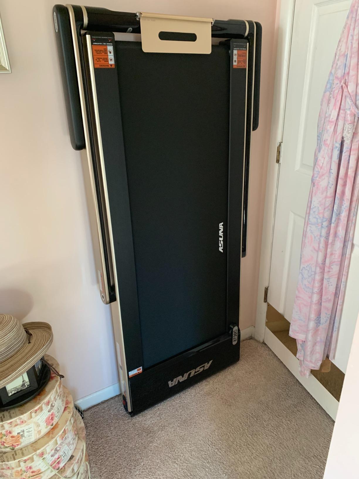 【Sports&Outdoors】ASUNA Premium Slim Folding Treadmill Running Machine with Speakers for Home Gyms