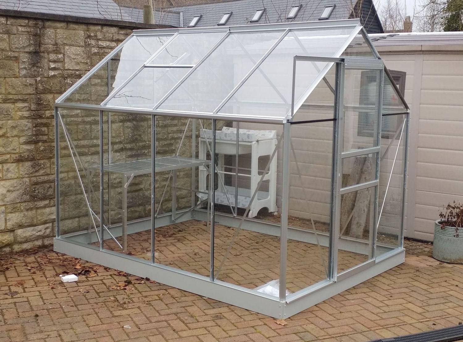 【Home&Garden】Vitavia 8x6 Venus 5000 Greenhouse - Horticultural Glass
