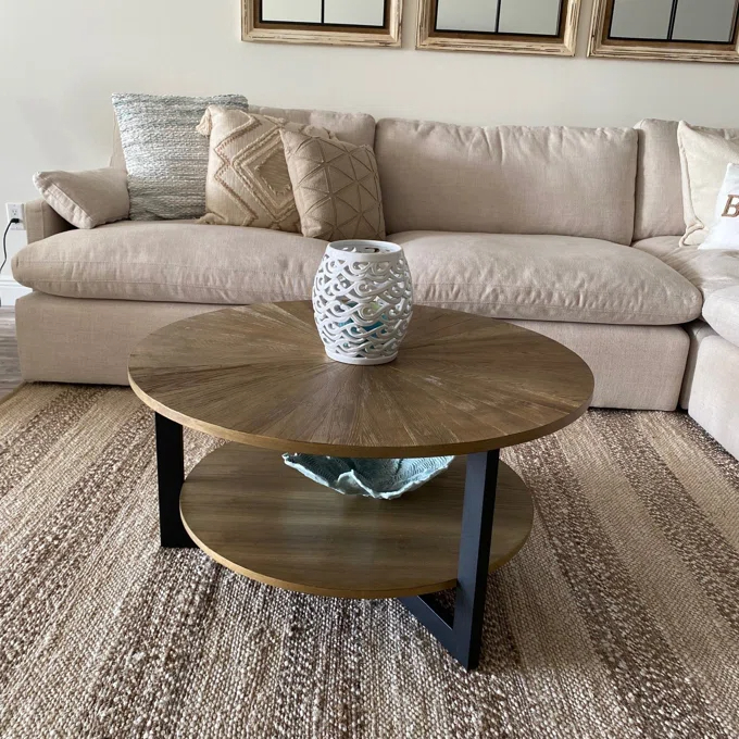 【Furniture】Frame Coffee Table with Storage