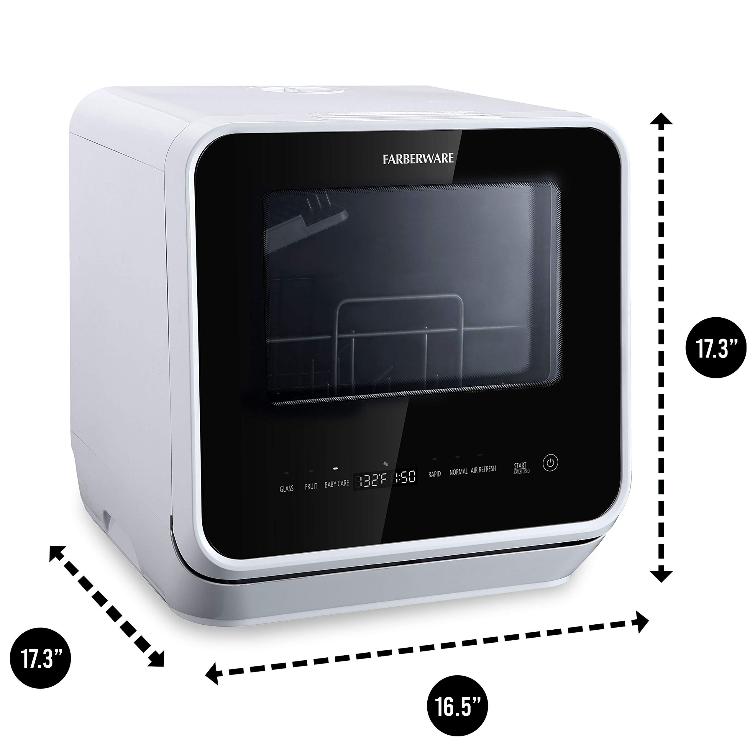 【Appliances】Farberware Complete Portable Countertop Dishwasher with 5-Liter Built-in Water Tank