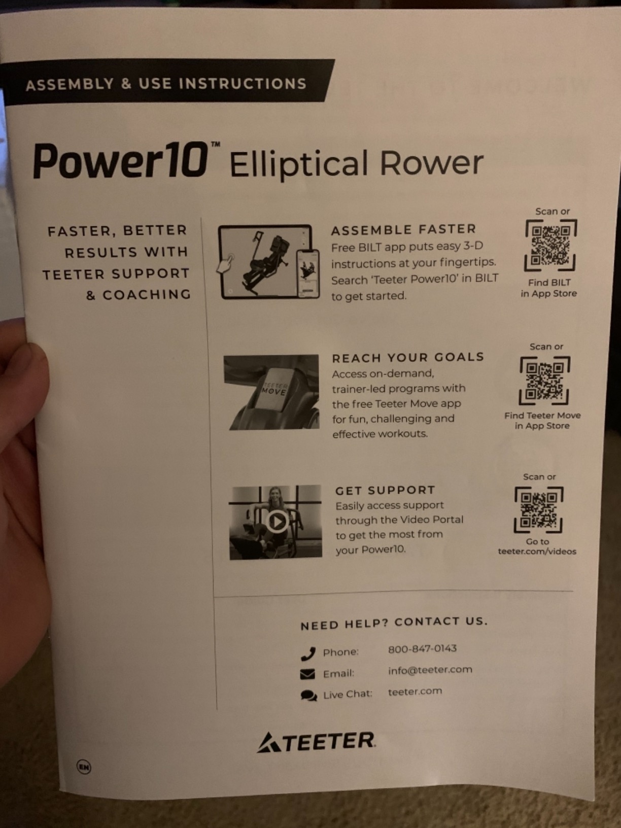 【Sports&Outdoors】Power10 Rower with 2-Way Magnetic Resistance Elliptical Motion – Indoor Rowing Machine w/Bluetooth HRM