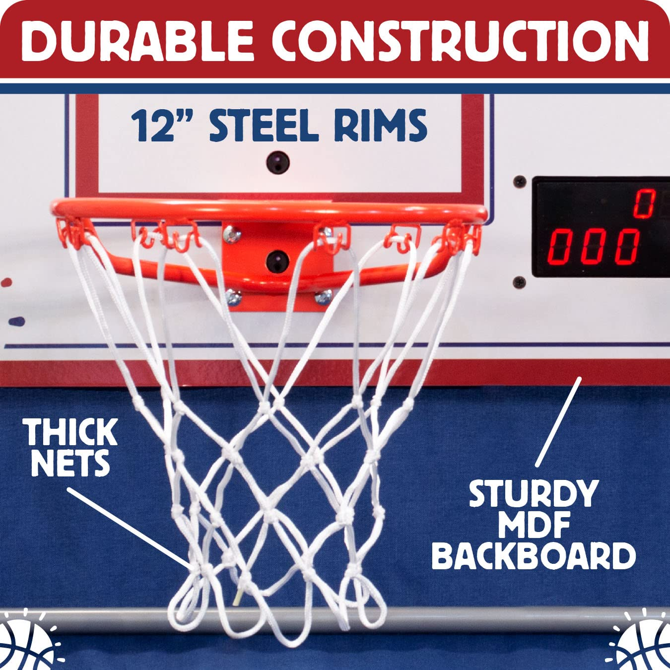 【Sports&Outdoors】Official Home Dual Shot Basketball Arcade Game