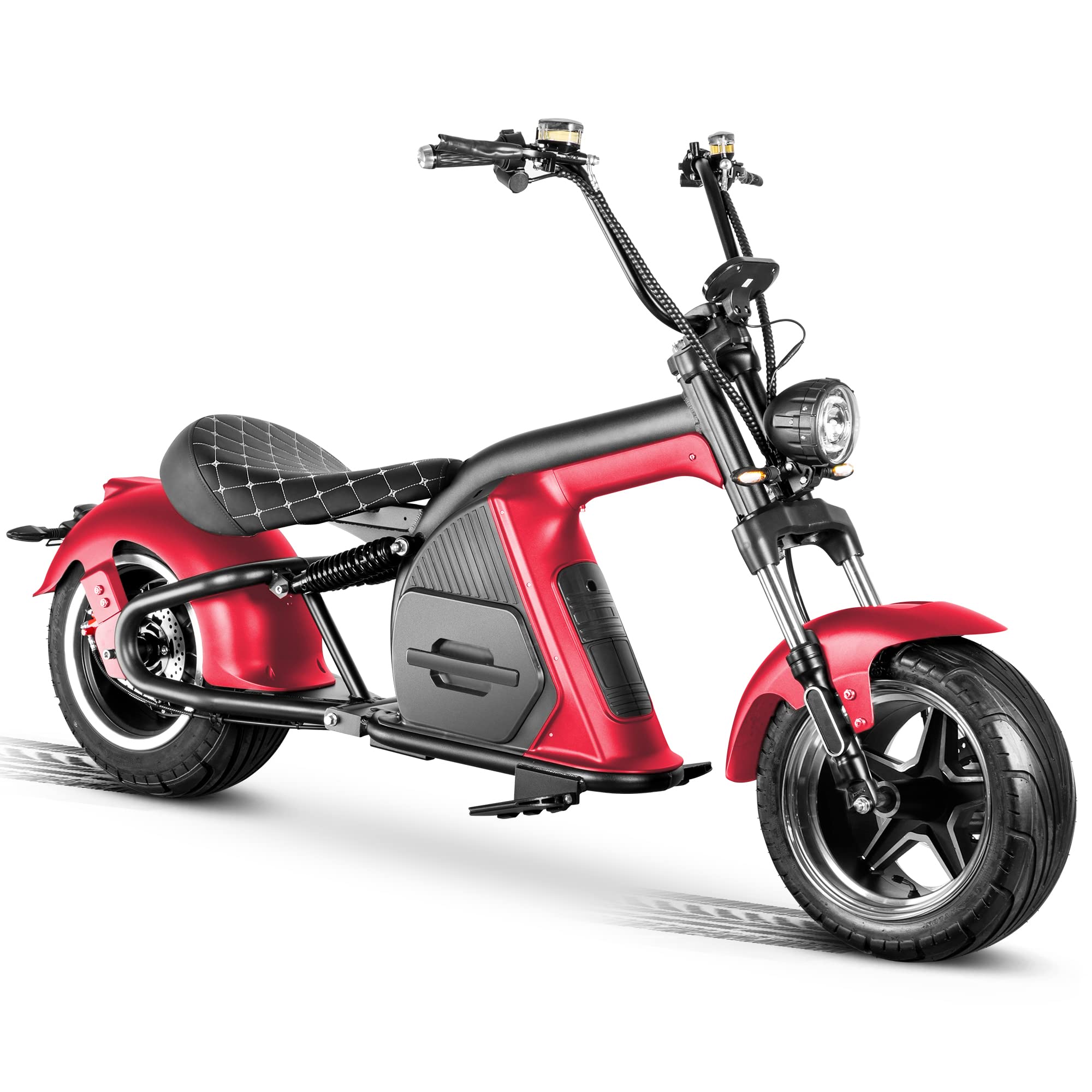 【Sports&Outdoors】Eahora M8 2000W 37MPH Electric Moped for Adults Street Legal, 60V 30Ah