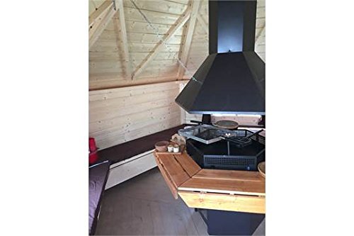 【Home&Garden】BBQ Grill Hut 6.5 Sqm - includes BBQ Room with Benches & Tile Roof