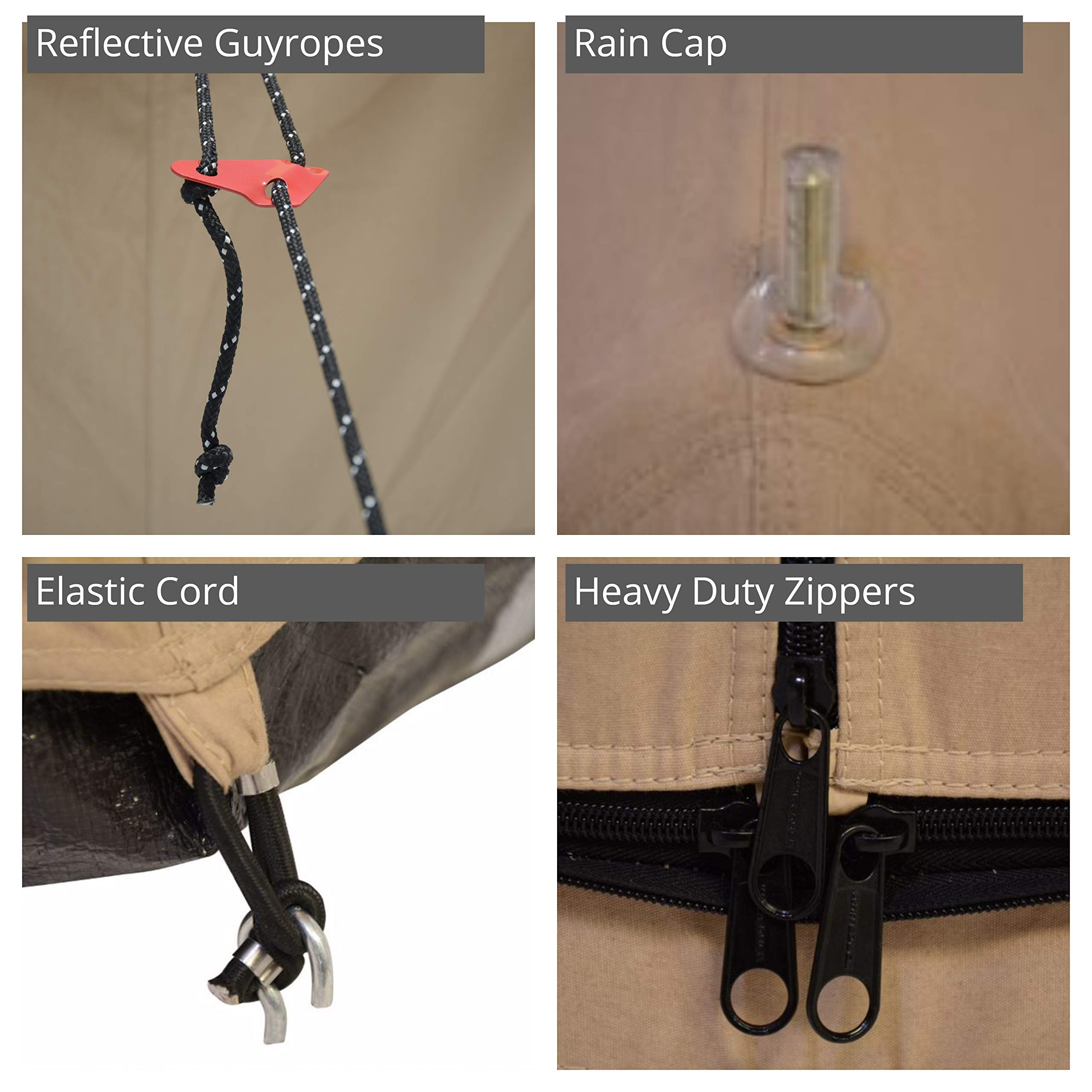 2024 new styleRegatta Canvas Bell Tent - w/Stove Jack, Waterproof, 4 Season Luxury Outdoor Camping Tent