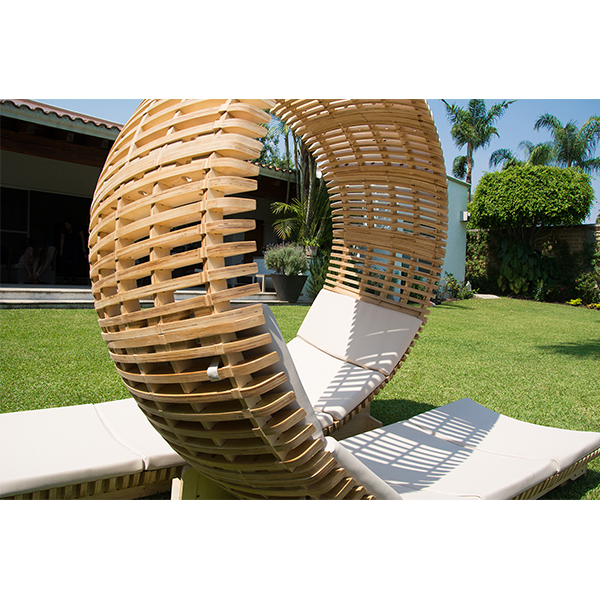 【Home&Garden】Double Chaise Longue