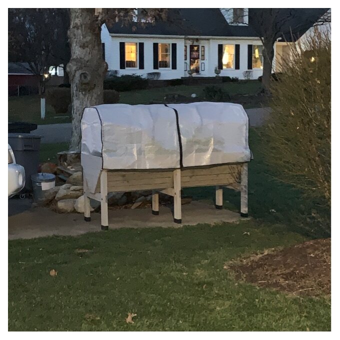 【Home&Garden】Wood Elevated Planter