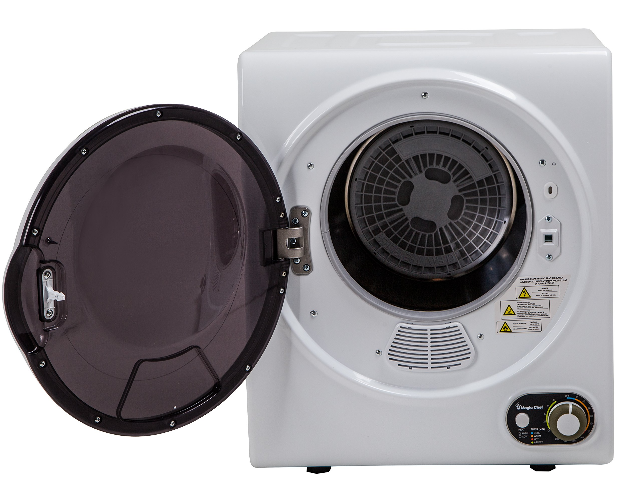 【Appliances】Magic Chef Compact Electric White MCSDRY15W 1.5 cu. ft. Laundry Dryer
