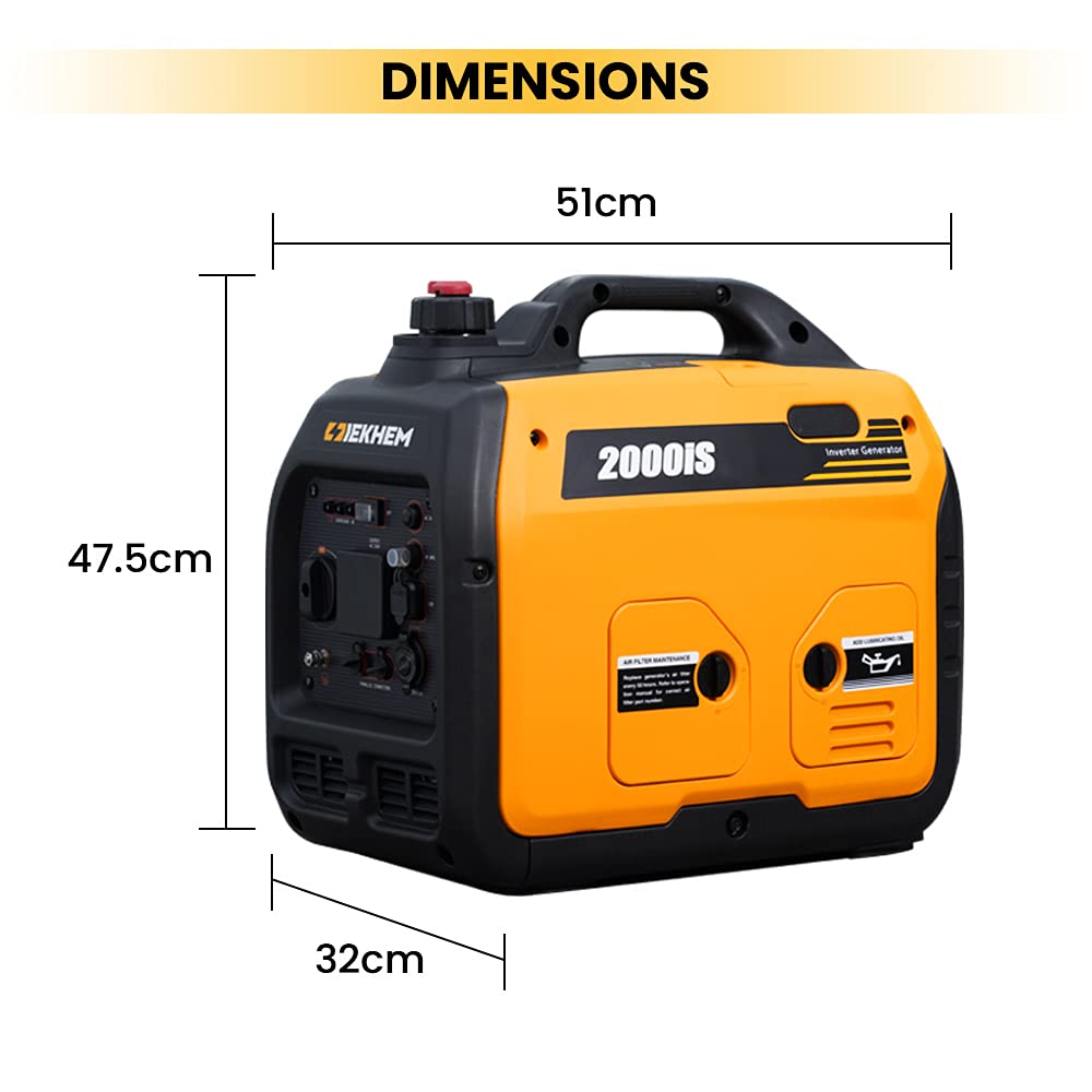 【Appliances】2000W Portable Inverter Generator Petrol Silent Pure Sine Wave Generator