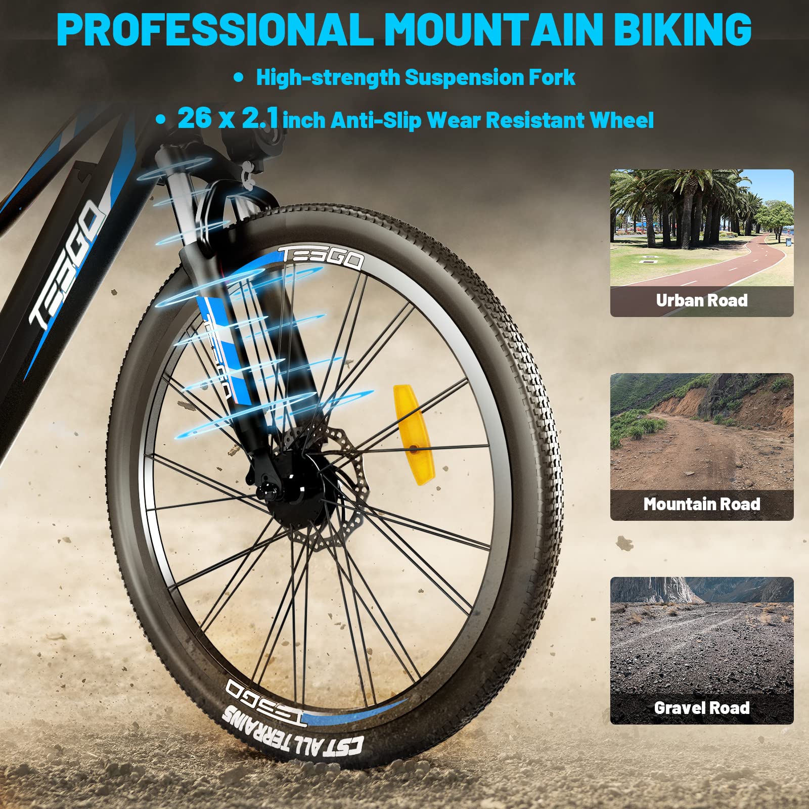 【Sports&Outdoors】Electric Bike for Adults Climber - 48V 12Ah Battery 26