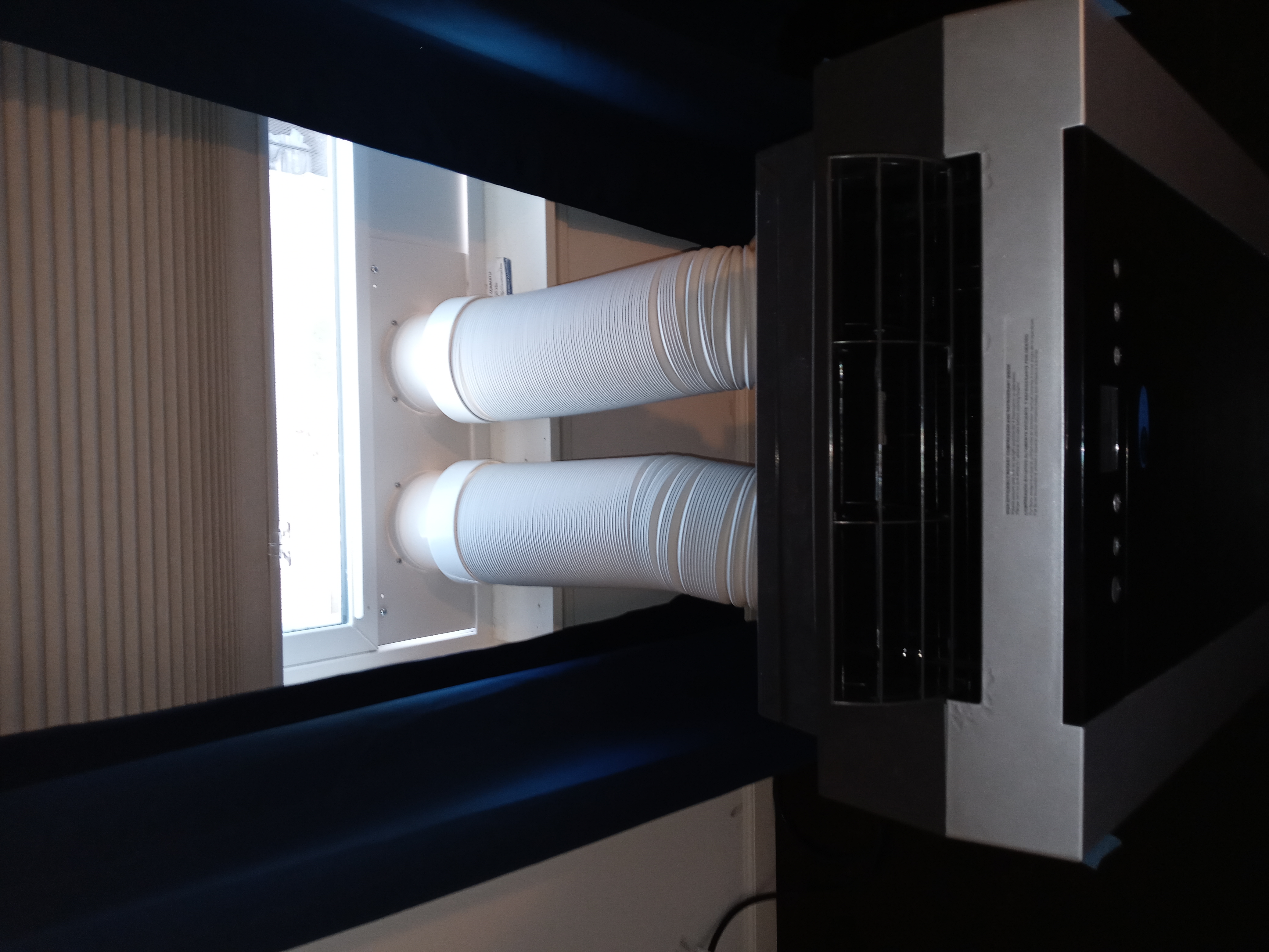 【Appliances】14,000 BTU Dual Hose Portable Air Conditioner with Dehumidifier & Fan for Rooms Up to 500 Square Feet