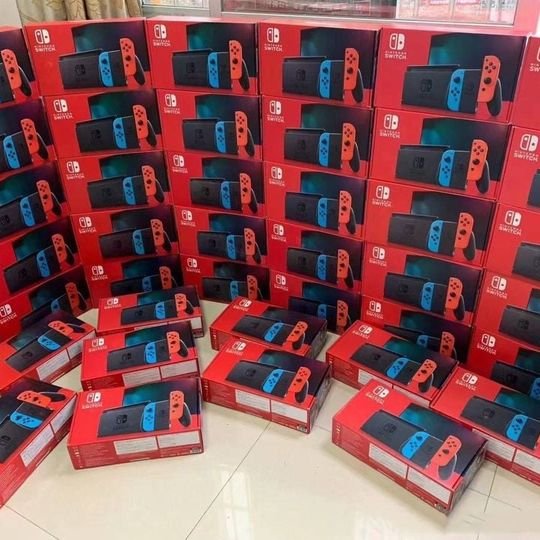 Nintendo Switch with Neon Blue and Neon Red Joy Con – HAC-001(-01)