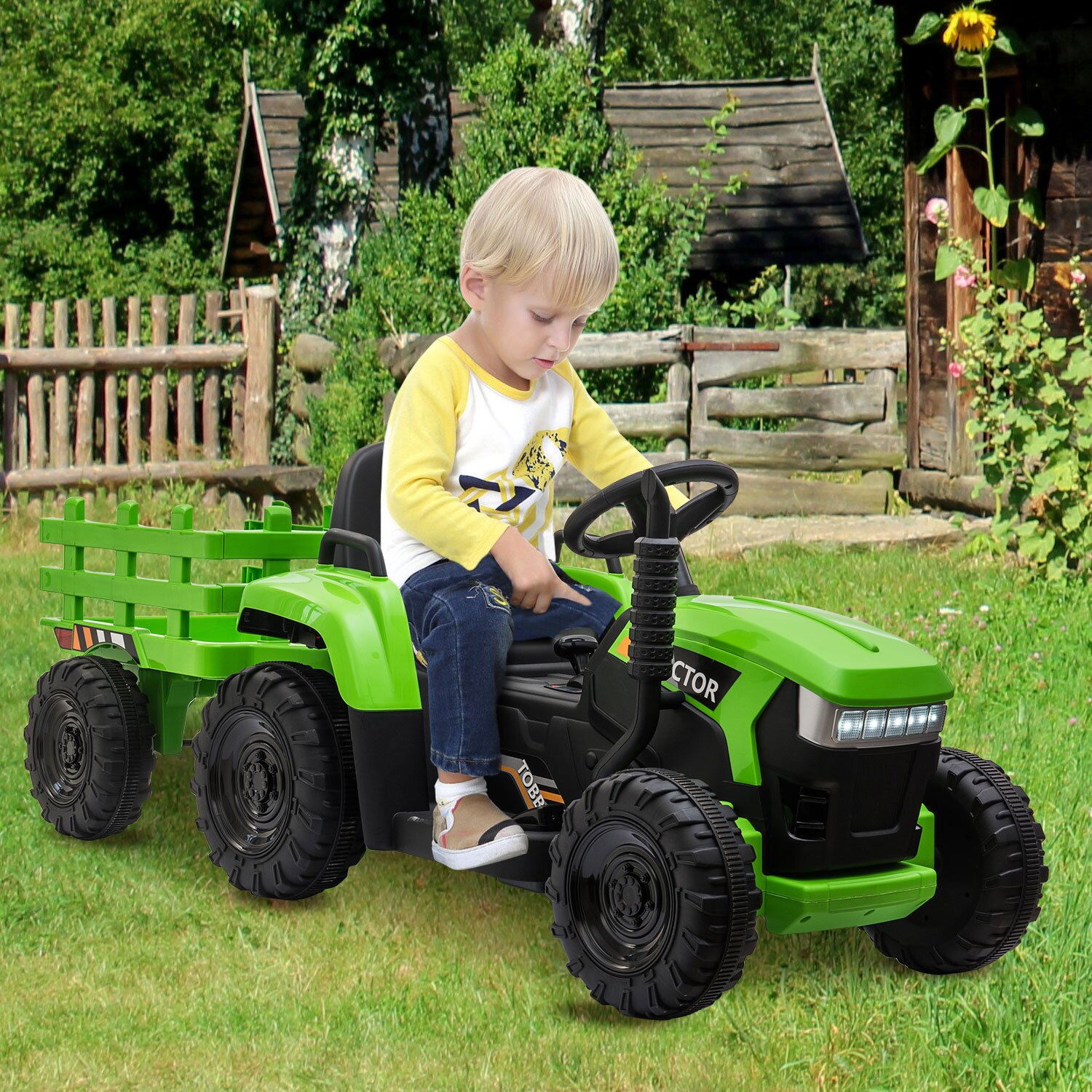 【Baby&Kids】Ride On Tractor Battery Powered Electric Car and Truck
