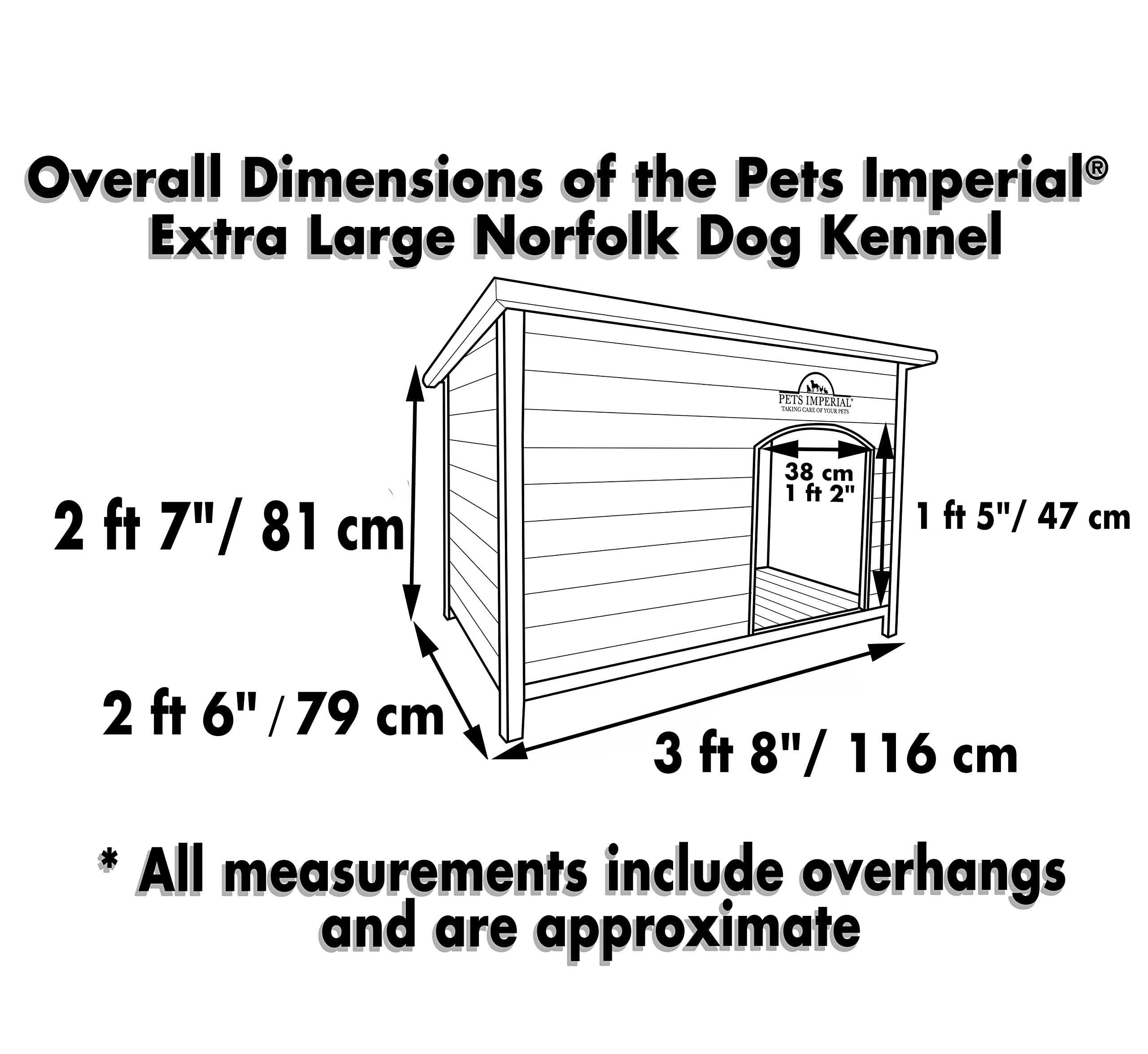 【Pet】XL Insulated Wooden Dog Kennel Cedar Color with Support Rails and Removable Floor