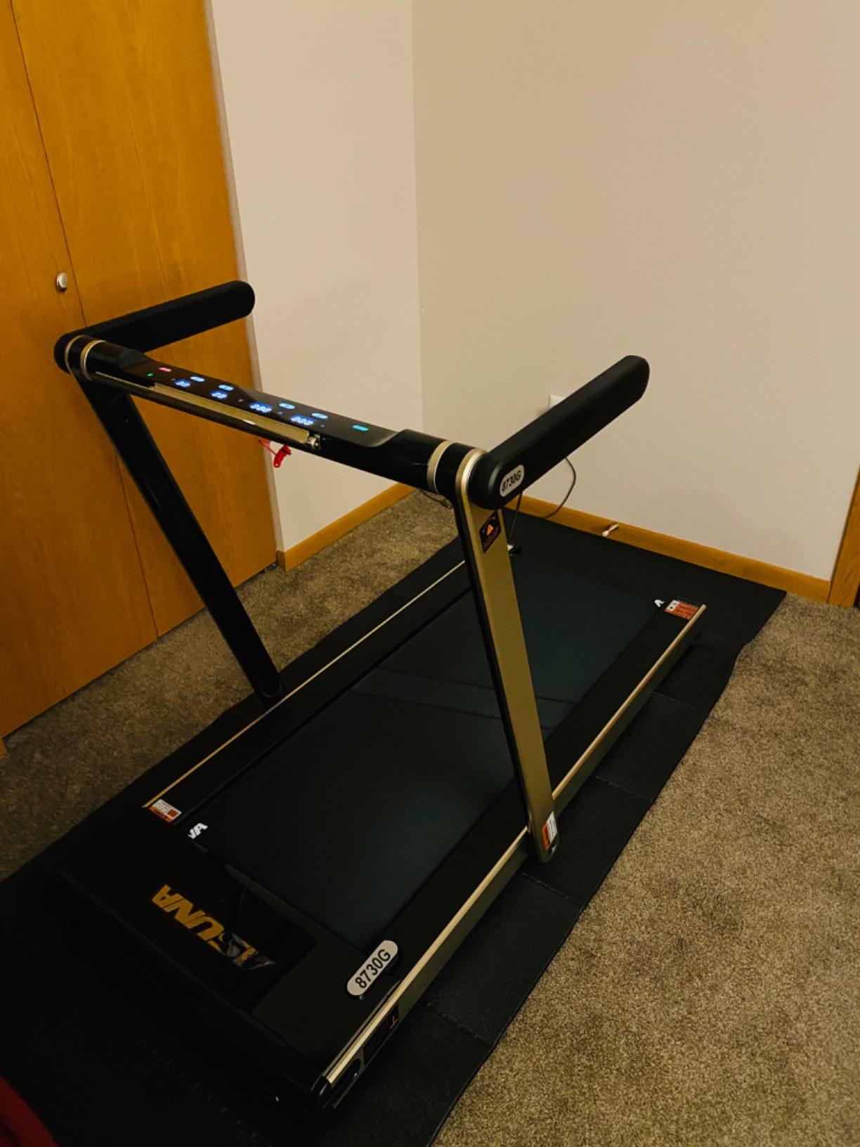 【Sports&Outdoors】ASUNA Premium Slim Folding Treadmill Running Machine with Speakers for Home Gyms