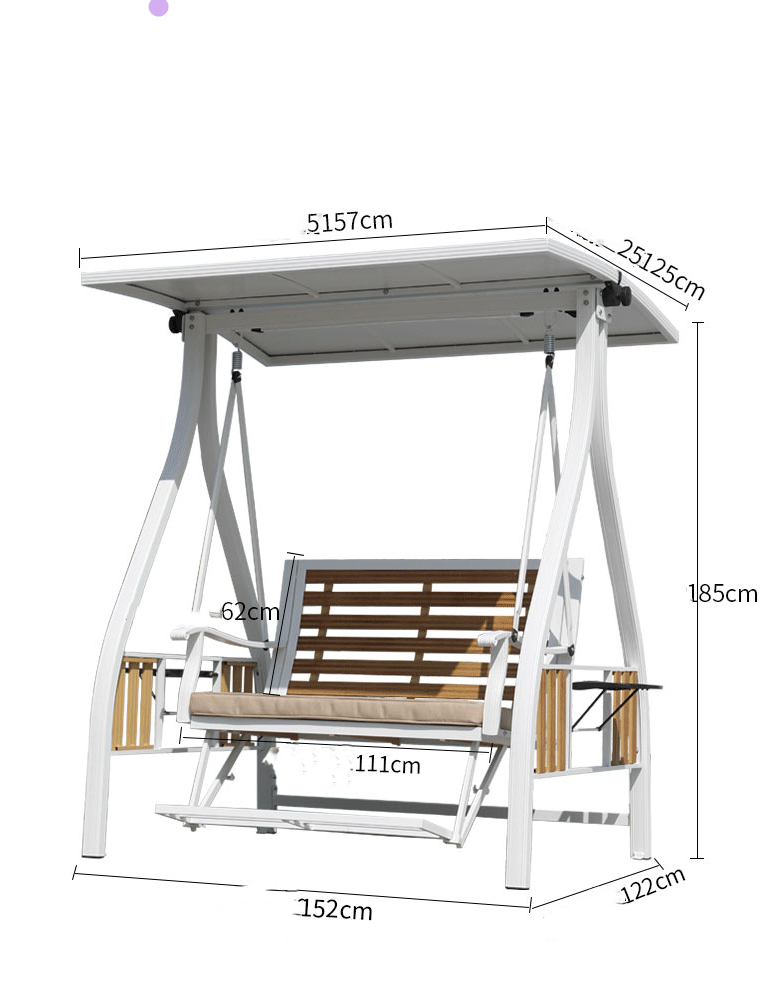 【Home&Garden】Outdoor swing courtyard rocking chair garden outdoor balcony villa terrace leisure