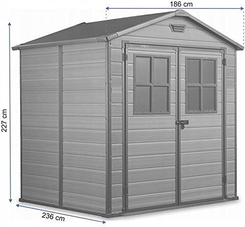 Keter Scala 8ft x 6ft Garden Shed Tool House[D9]