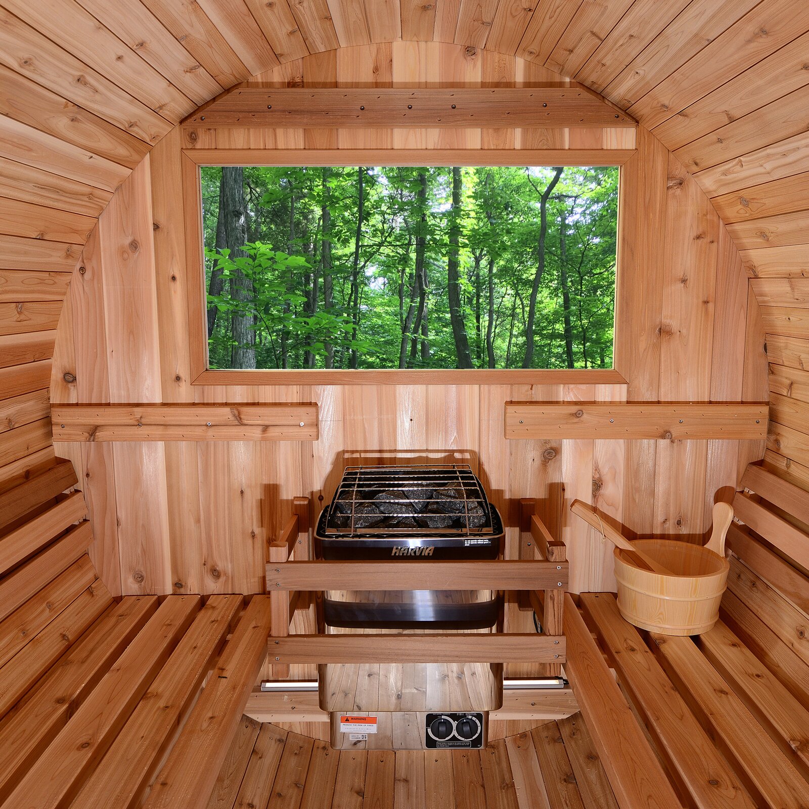 【Sports&Outdoors】Almost Heaven Saunas Watoga 4 - Person Traditional Steam Sauna in Cedar