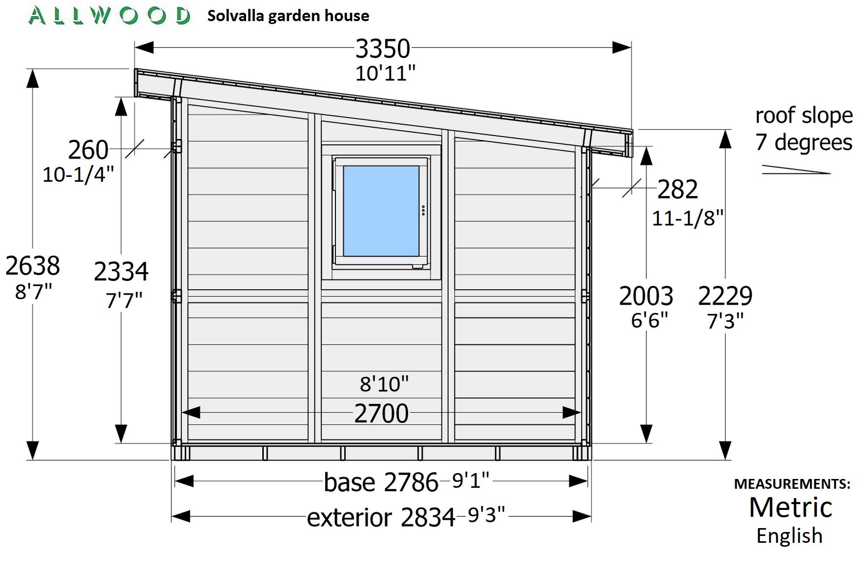 【Home&Garden】Solvalla | 172 SQF Studio Cabin Kit, Garden House