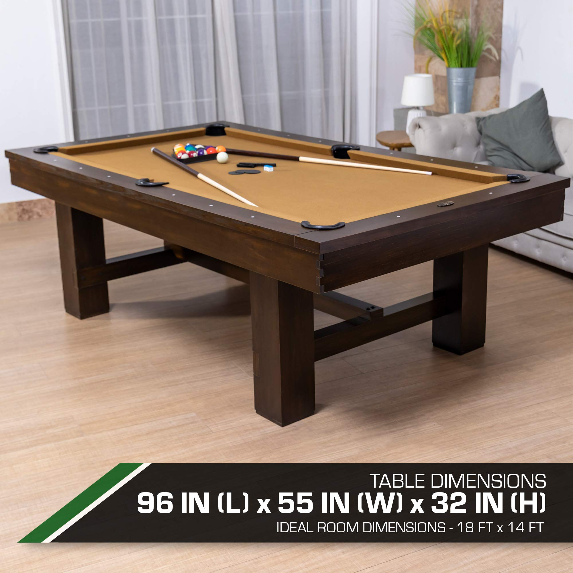 【Sports&Outdoors】Professional Grade Billiard Tables - Perfect for Family Game Room, Adult rec Room, Basements