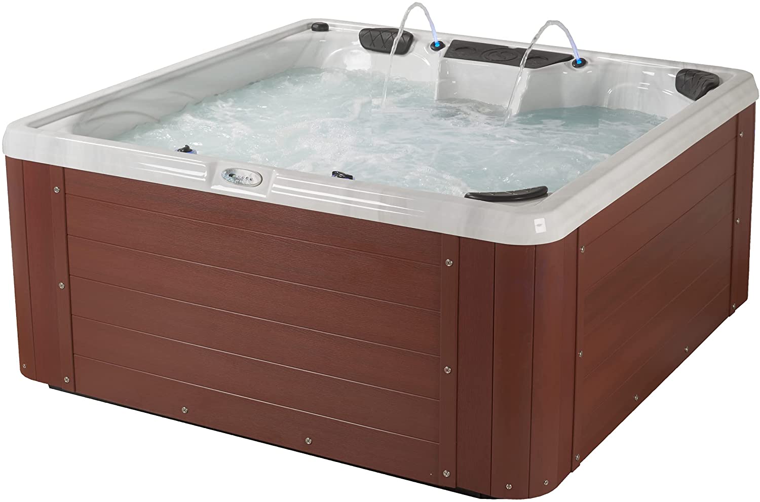 【Sports&Outdoors】40-Jet Edgewater EX Hot Tubs, Seats 5-6, with Lounger, Driftwood