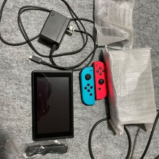 Nintendo Switch with Neon Blue and Neon Red Joy Con – HAC-001(-01)