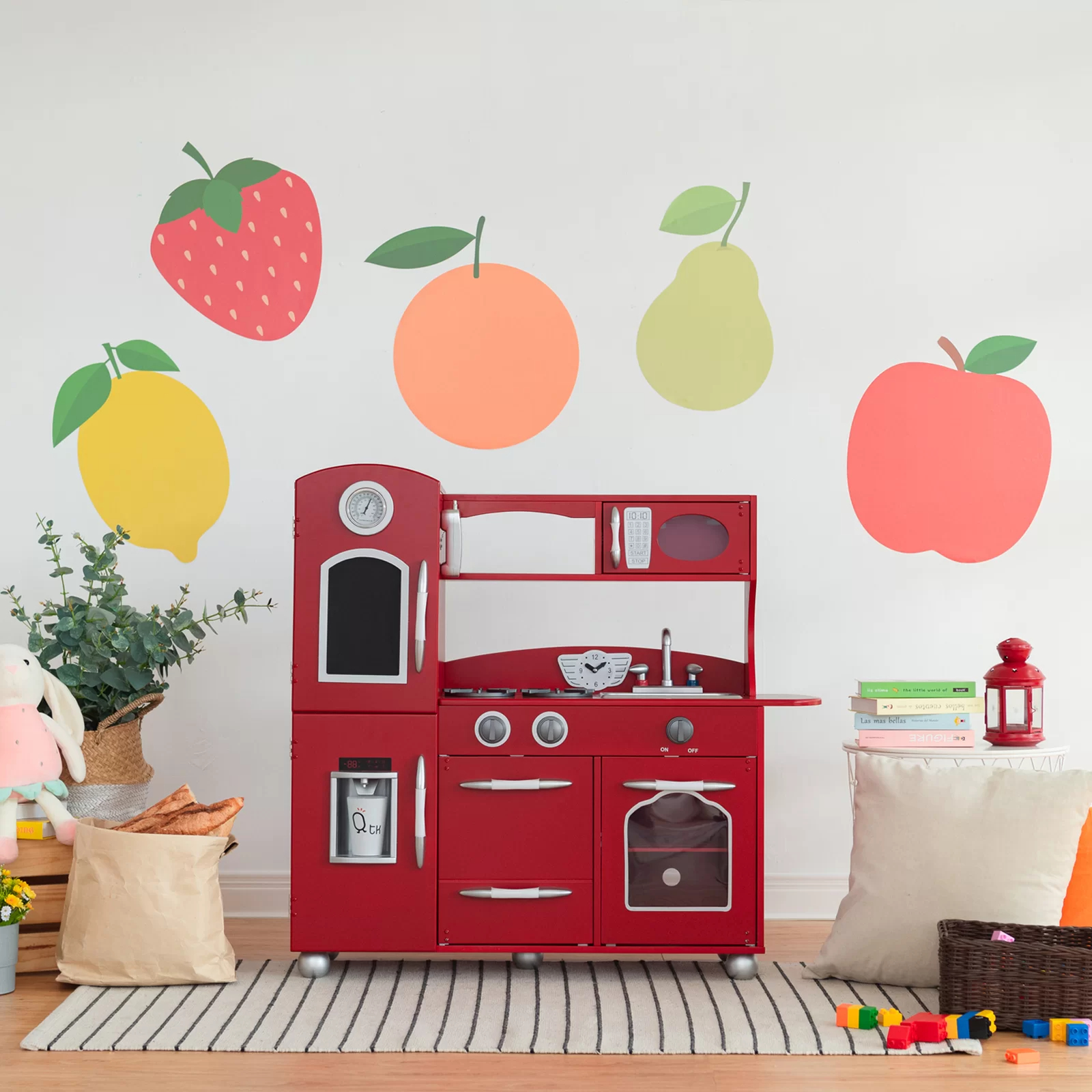 【Baby&Kids】Wooden Play Kitchen Set