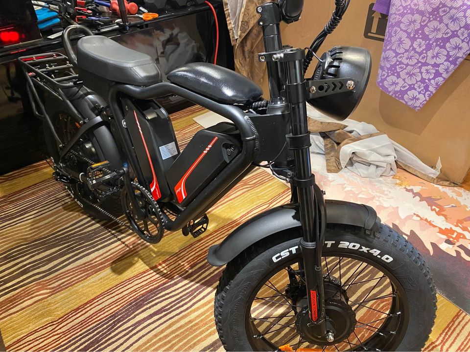 POWERFUL EBIKE DUAL MOTOR FRONT AND REAR TIRES DUAL 22AH hour BATTERY FAT TIRE ELECTRIC