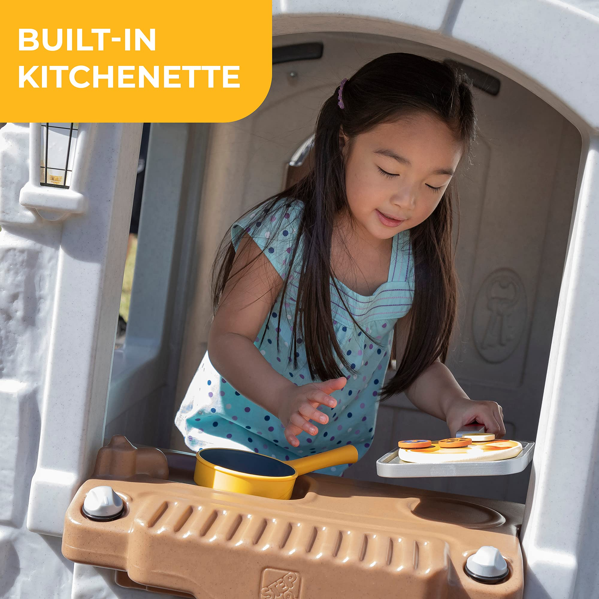 【Baby&Kids】Enchanting Adventures 2-Story Playhouse & Slide, Blue