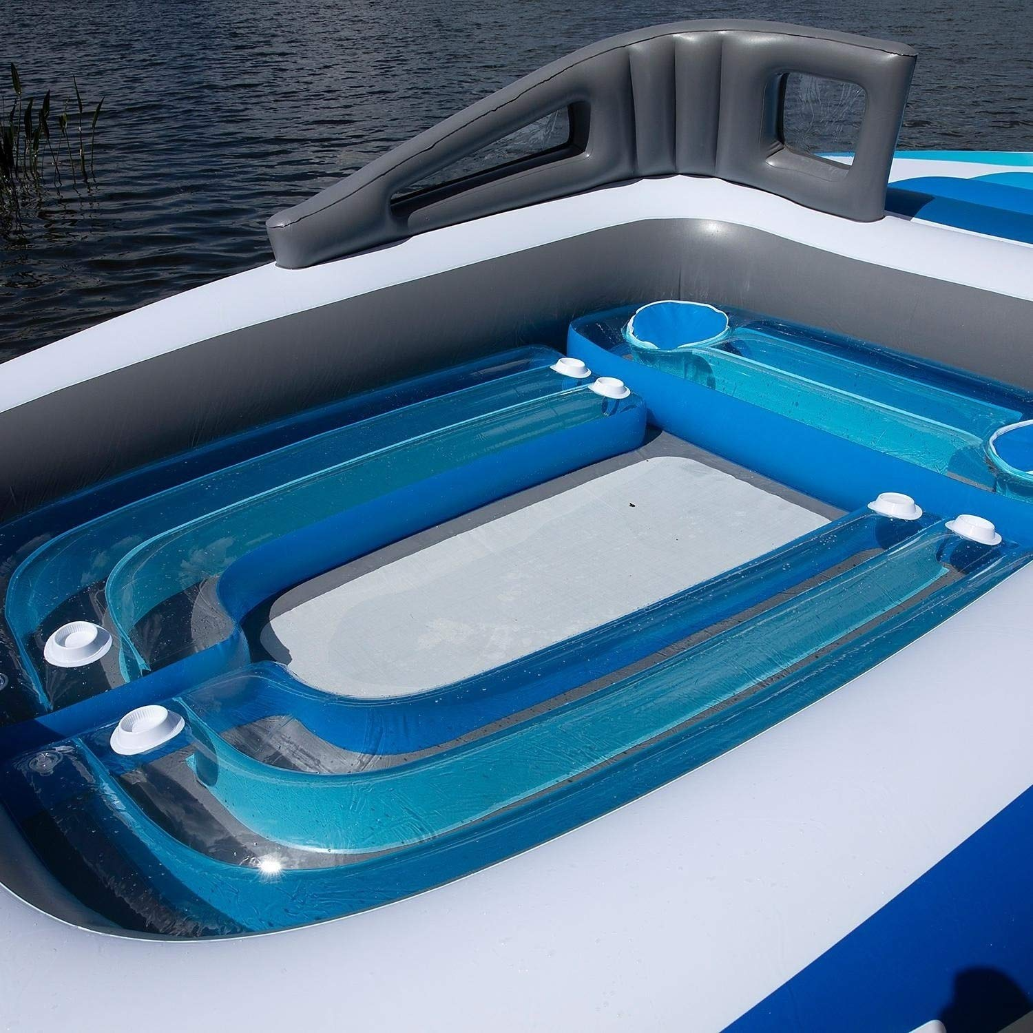 【Sports&Outdoors】6-Person Inflatable Bay Breeze Boat Island Party Island