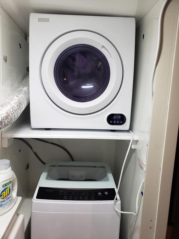 【Appliances】Euhomy Compact Laundry Dryer, 2.65 cu ft Front Load Stainless Steel Clothes Dryers