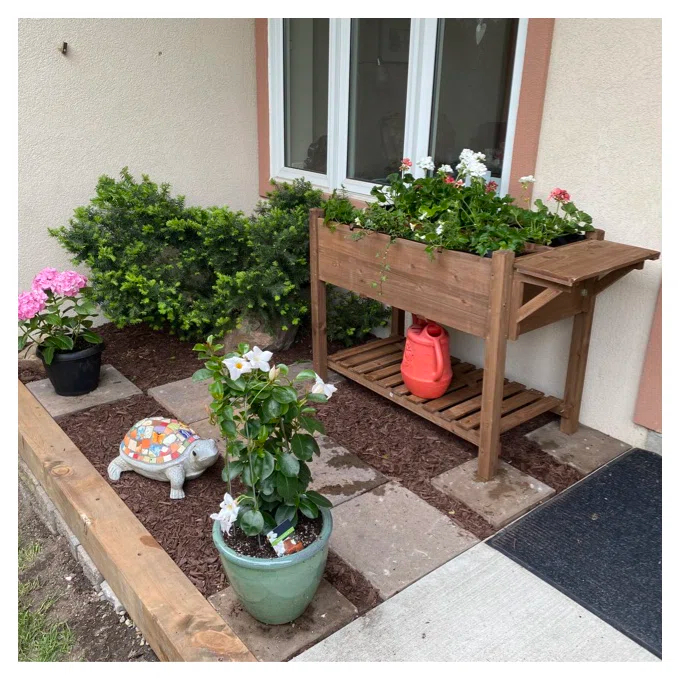 【Home&Garden】Fraser-James Wood Elevated Planter