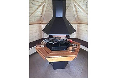 【Home&Garden】BBQ Grill Hut 6.5 Sqm - includes BBQ Room with Benches & Tile Roof