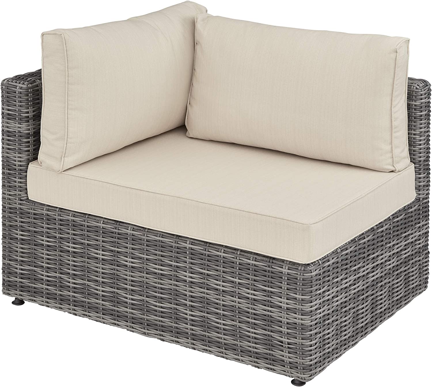 Luxury Double Rattan Chair Aluminium, Lounge Furniture, Garden Set with Table, Easily Combined, with Cushions