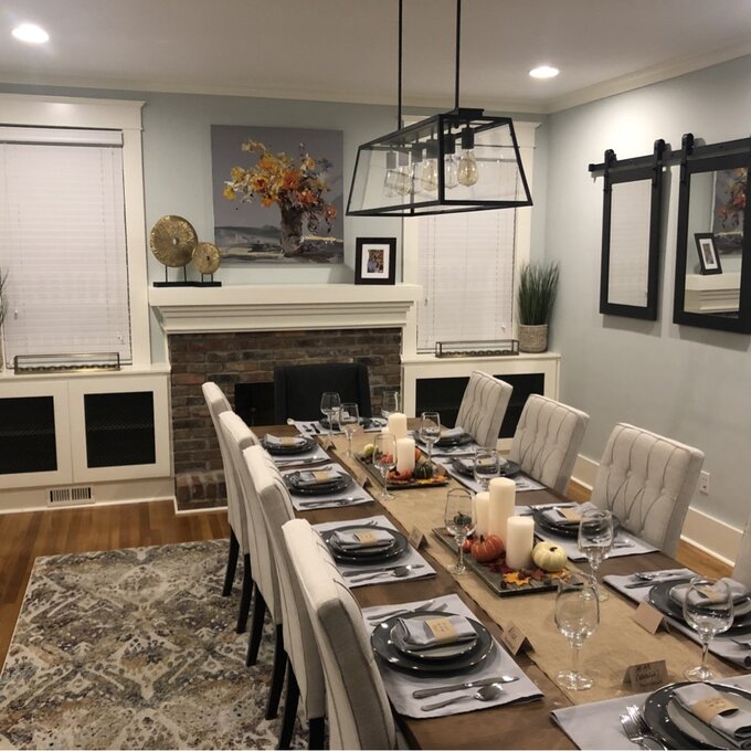 【Home Improvement】Herzberg Rectangle Wood Wall Mirror