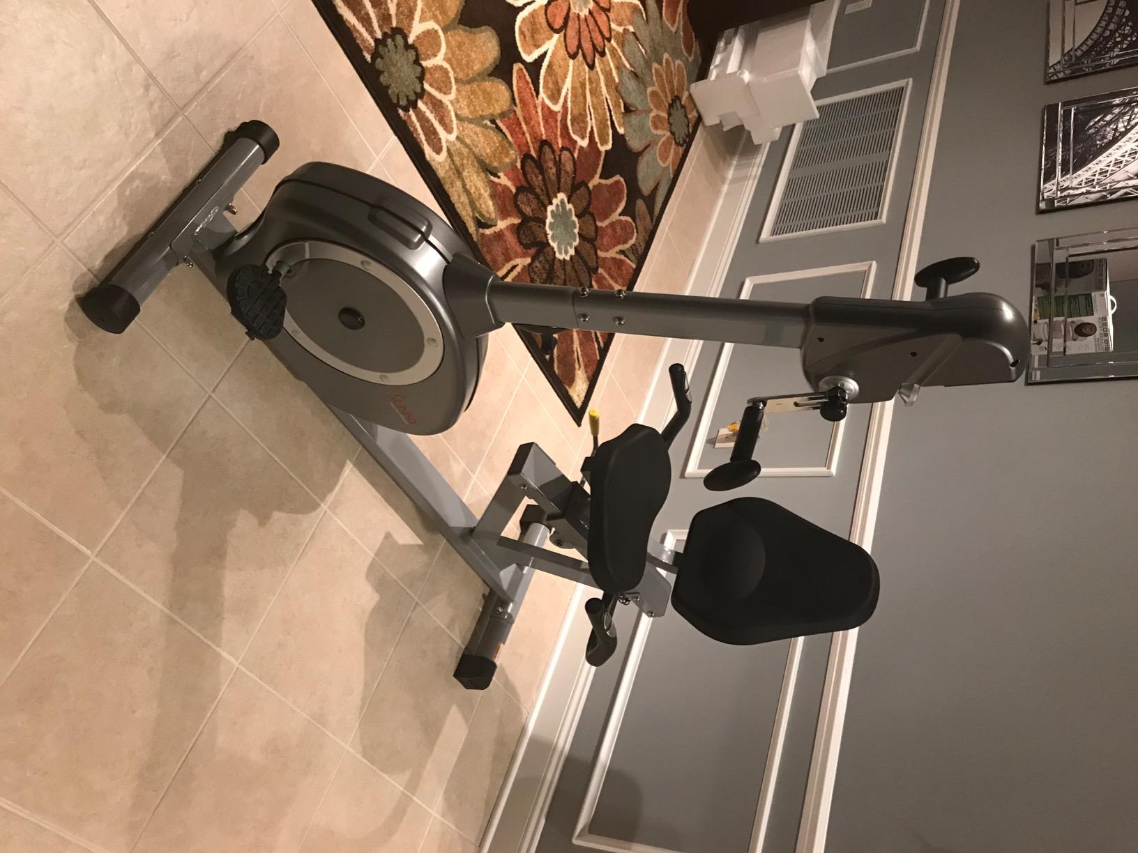 【Sports&Outdoors】Sunny Health & Fitness Recumbent Bike SF-RB4631 with Arm Exerciser, 350lb, Gray