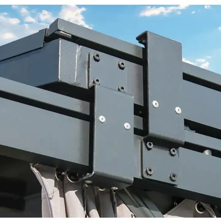 【Home&Garden】【BS】2.9x5.45meter Outdoor awning sliding retractable aluminum PC board