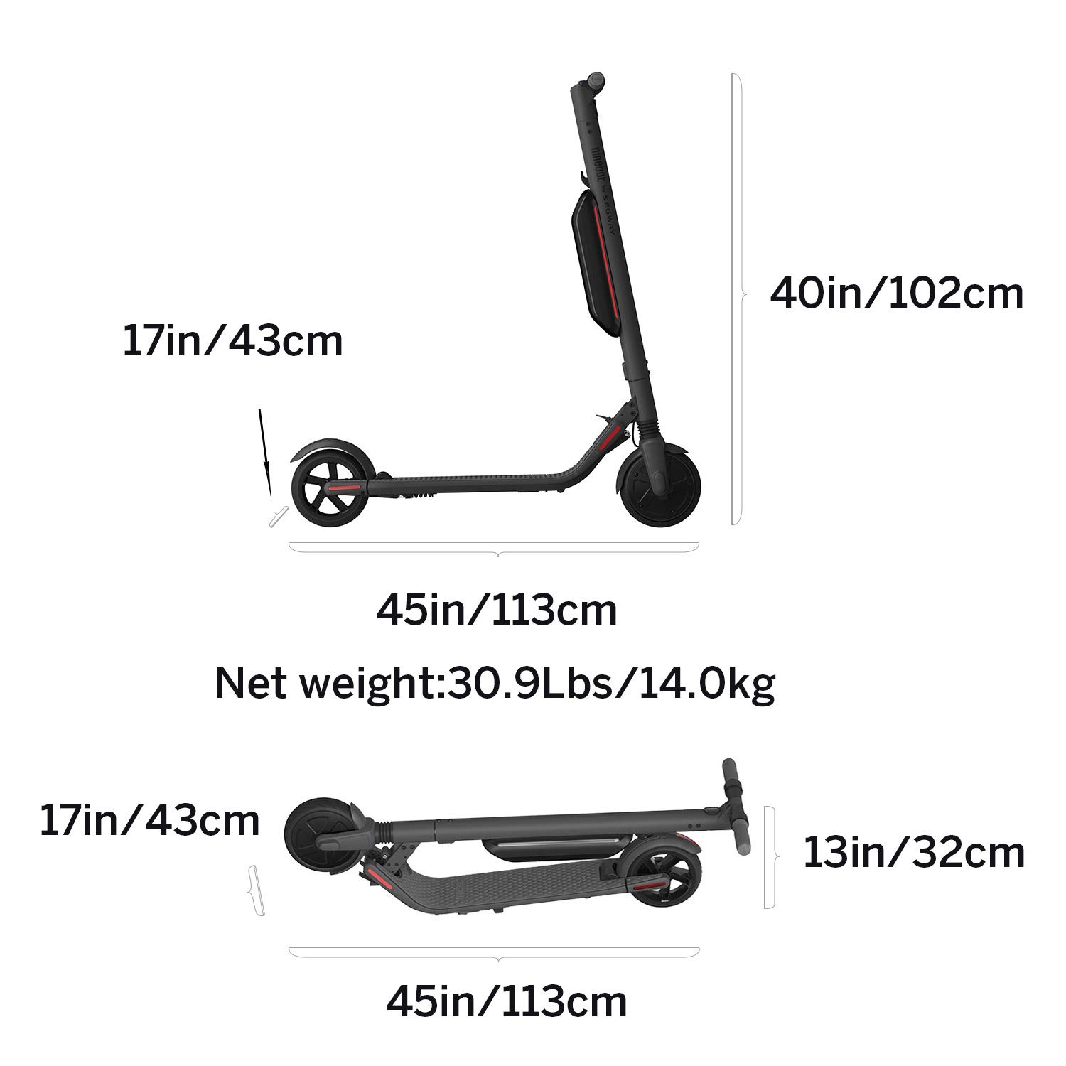 【Sports&Outdoors】Segway Ninebot ES4 Electric Kick Scooter- 800W Motor, 28 Miles Range & 19MPH