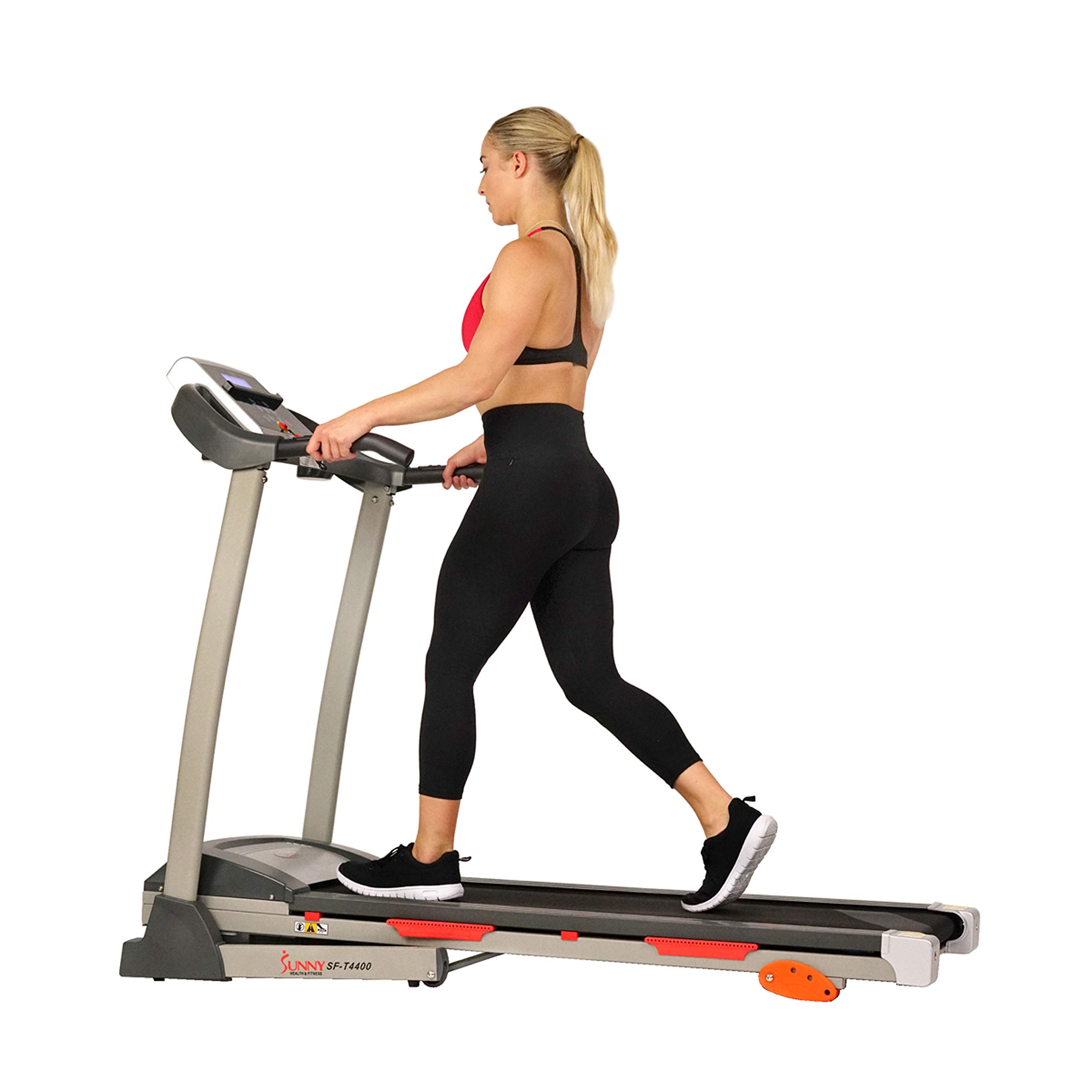 【Sports&Outdoors】Folding Incline Treadmill with Optional Exclusive SunnyFit App & Smart Bluetooth Connectivity