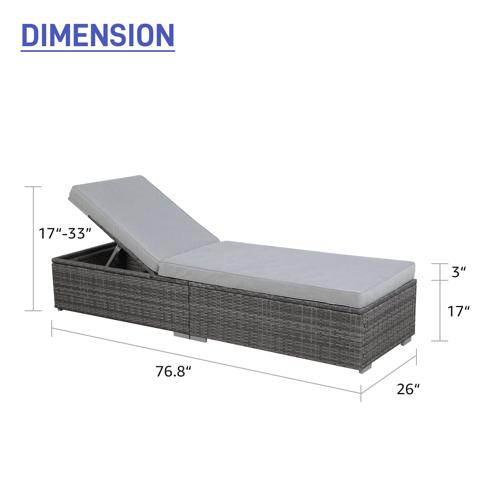 【Furniture】7 Pcs Outdoor Patio Furniture Set, All Weather Grey PE Wicker Rattan Sectional Conversation Set