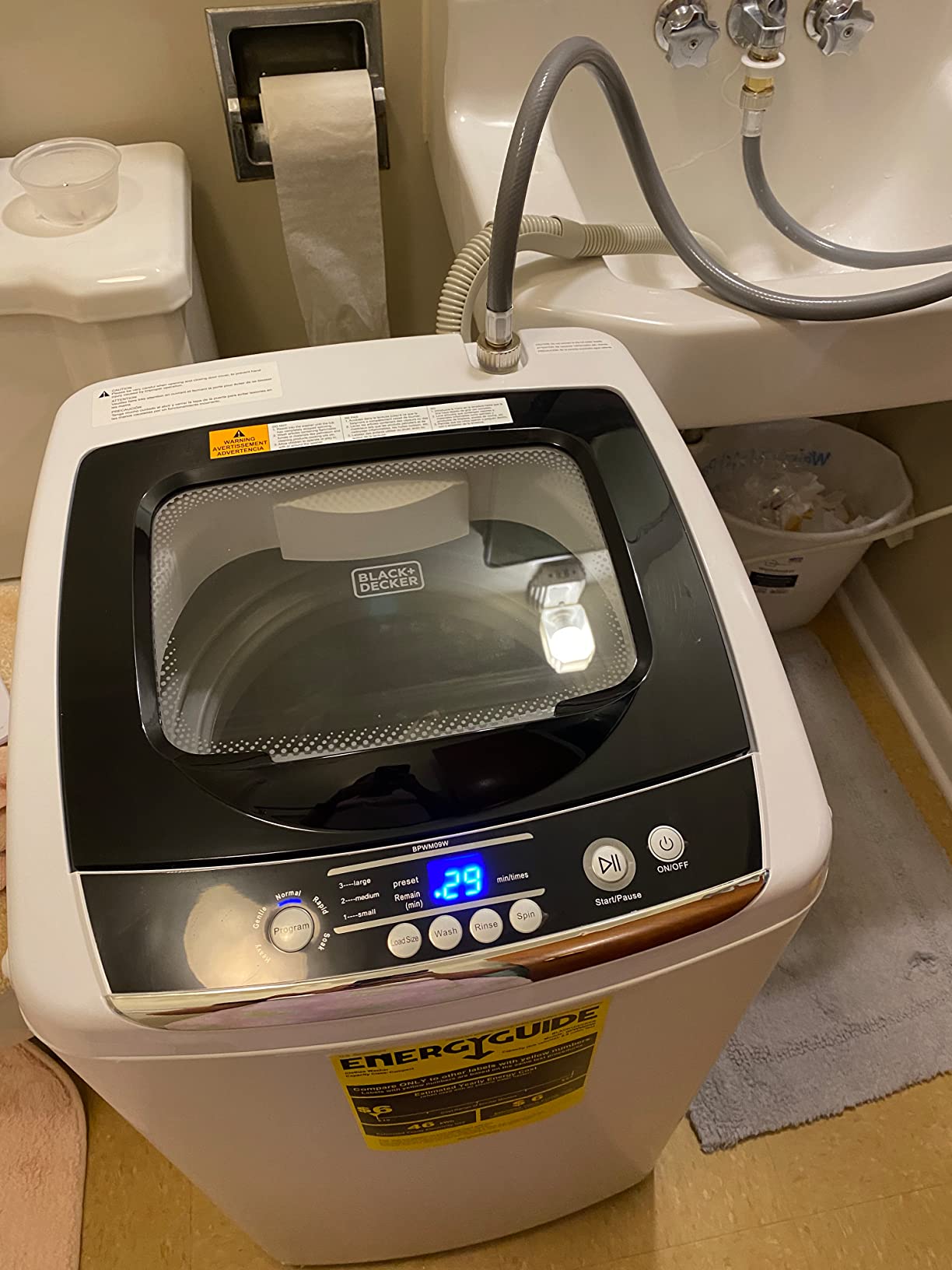 【Appliances】Small Portable Washer, Washing Machine for Household Use, Portable Washer 3.0 Cu. Ft.