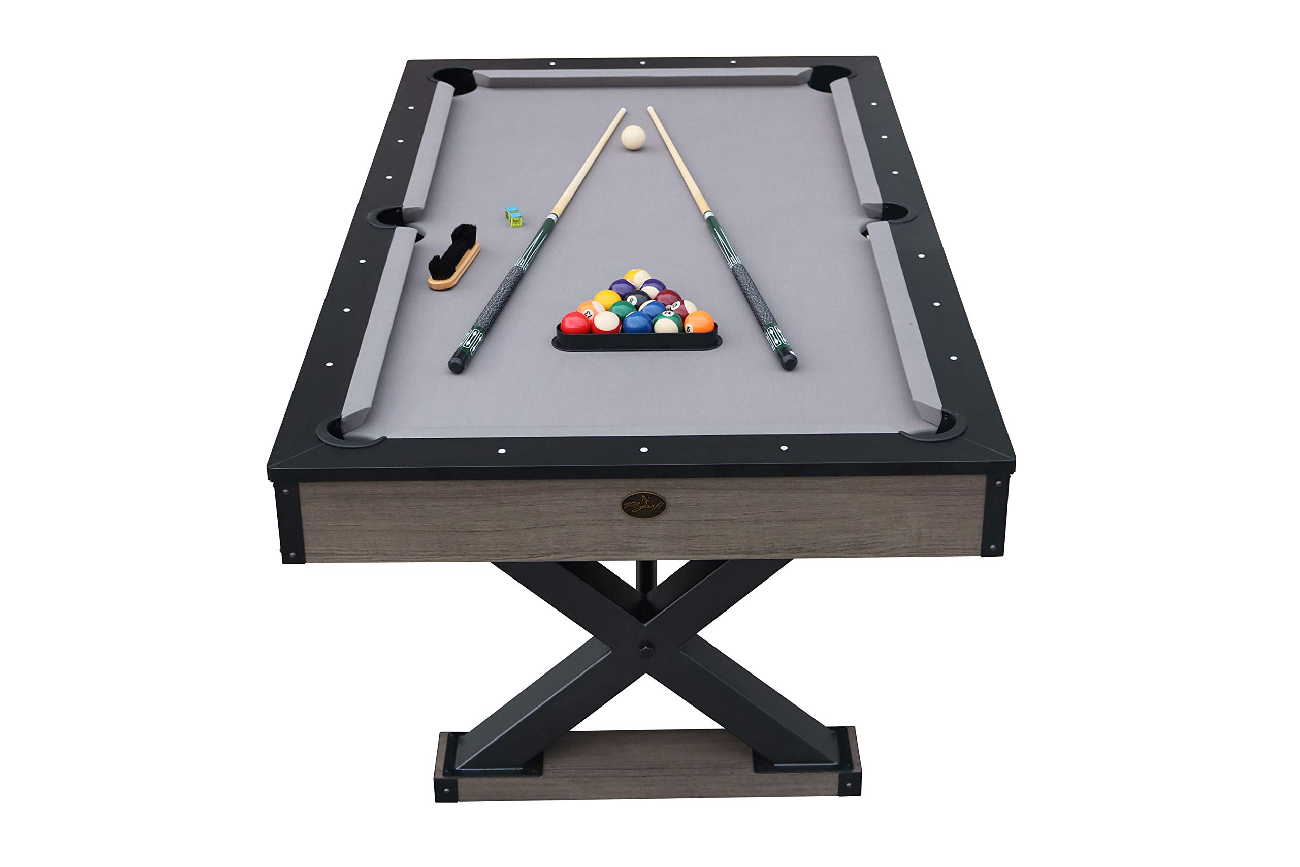 【Sports&Outdoors】Wolf Creek 7' Pool Table with Dining Top