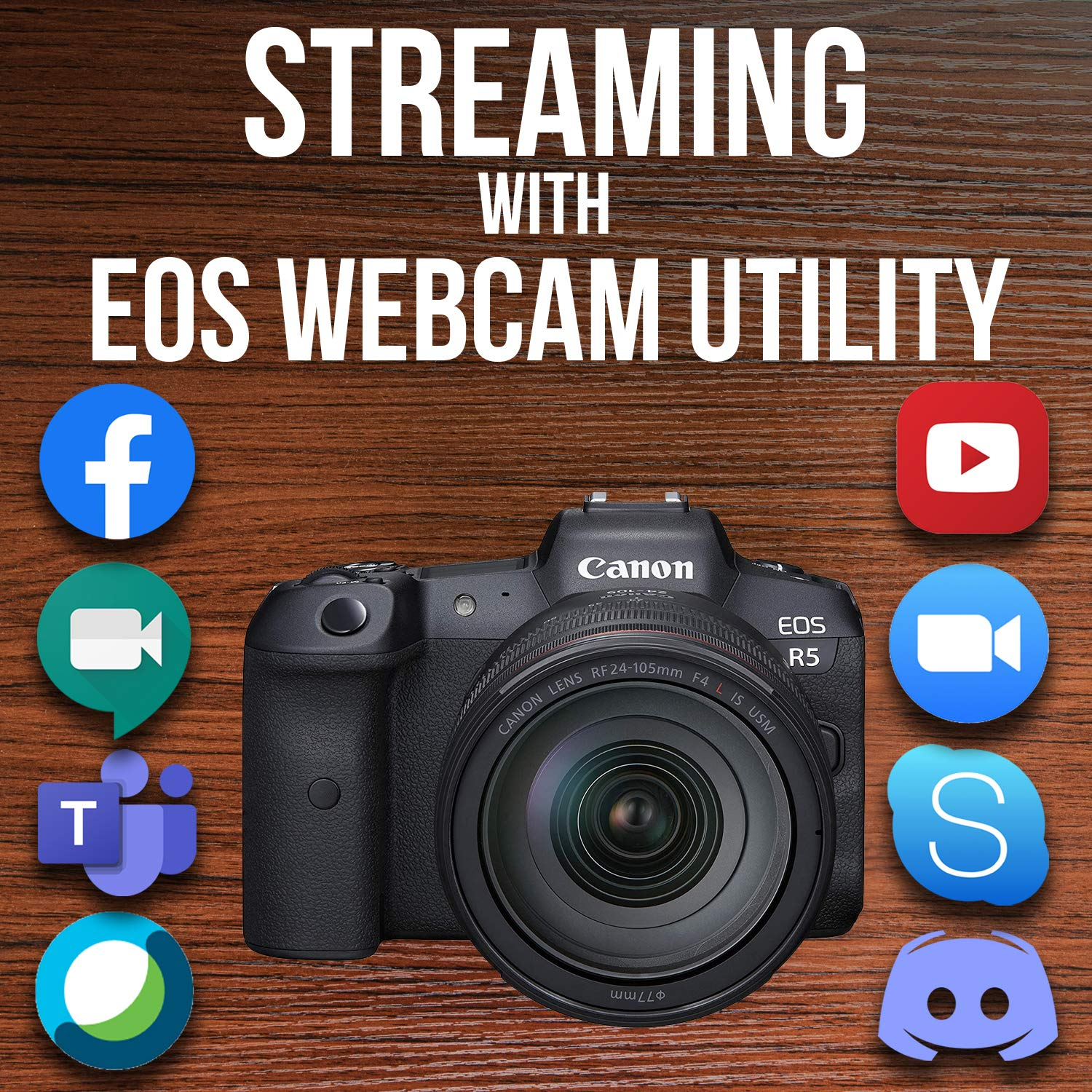 【Electronics】Canon EOS R5 Full-Frame Mirrorless Camera w/ RF24-105mm F4 L is USM Lens Kit - 8K Video(Body + Lens)