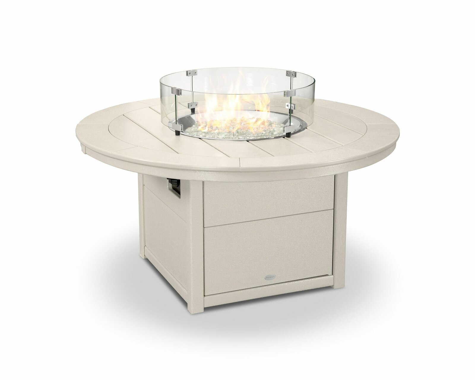 【Sports&Outdoors】23.75'' H x 48'' W Polyresin Outdoor Fire Pit Table