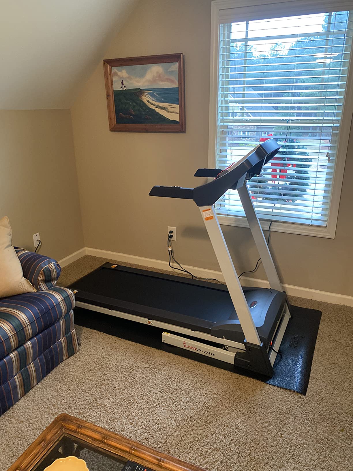 【Sports&Outdoors】Smart Treadmill with Auto Incline, Speakers, Bluetooth, LCD & Pulse Monitor, Phone Function