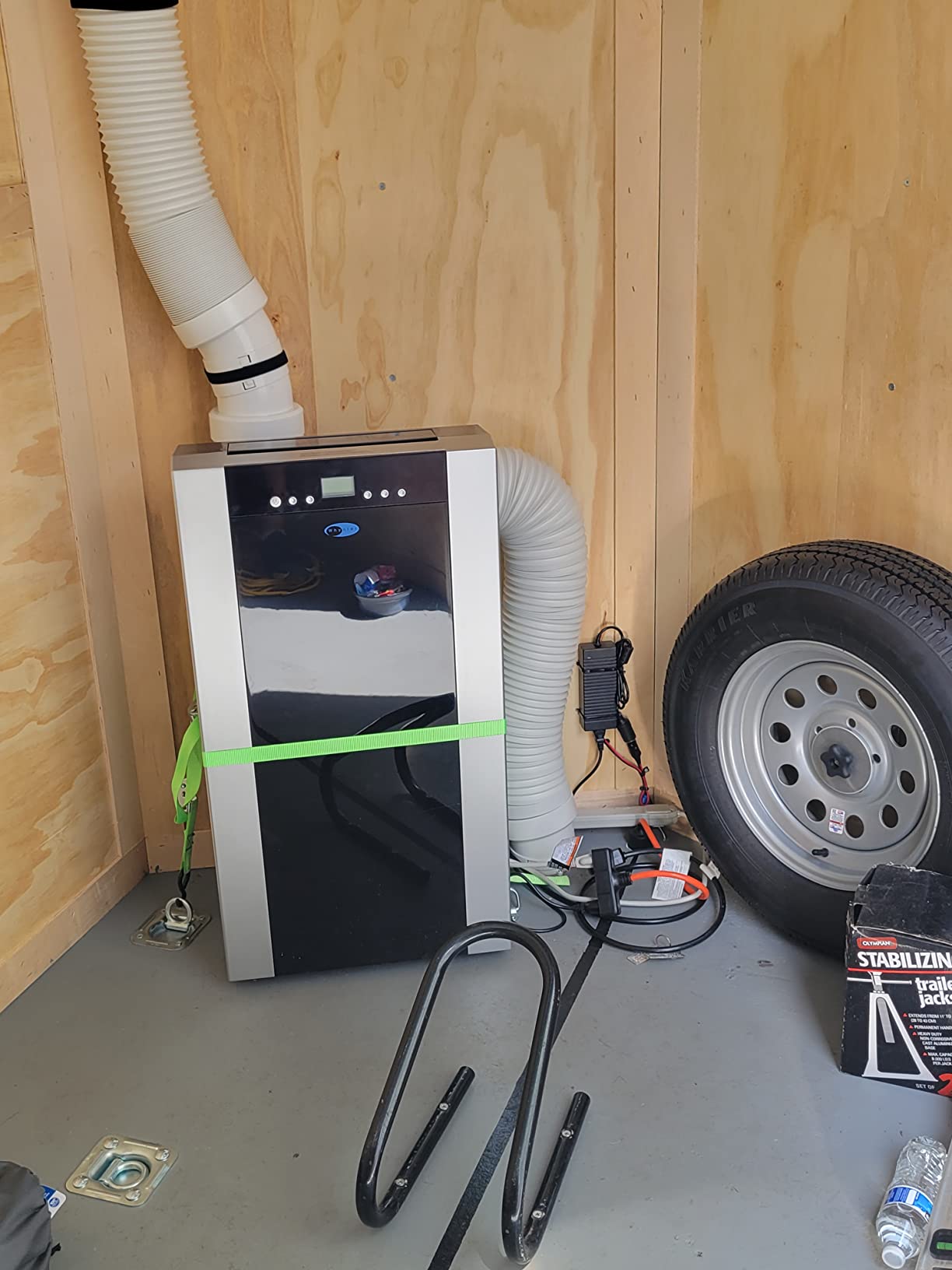 【Appliances】14,000 BTU Dual Hose Portable Air Conditioner with Dehumidifier & Fan for Rooms Up to 500 Square Feet