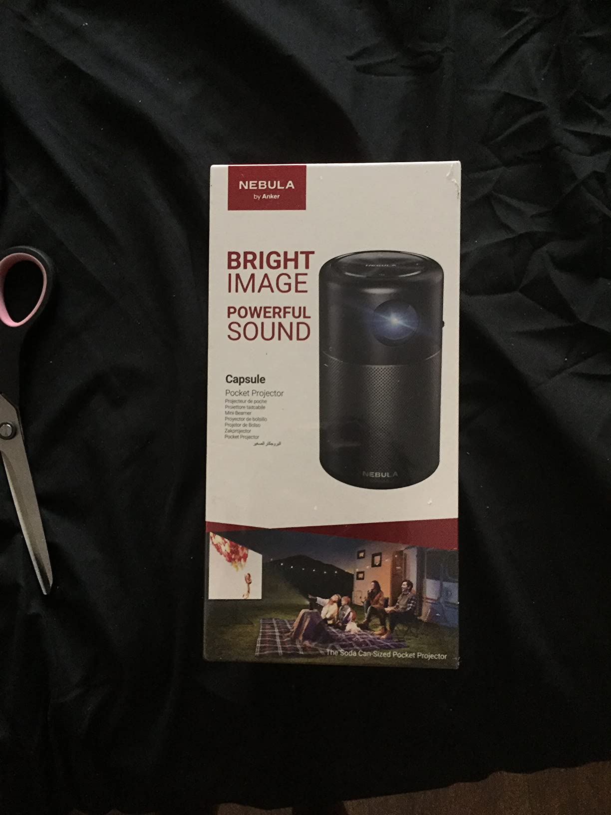 【Electronics】Smart Wi-Fi Mini Projector, 100 ANSI Lumen Portable Projector, 360° Speaker, Movie Projector