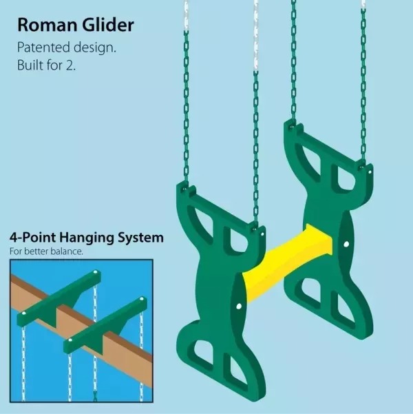 【Baby&Kids】Oak Grove Wooden Swing Set