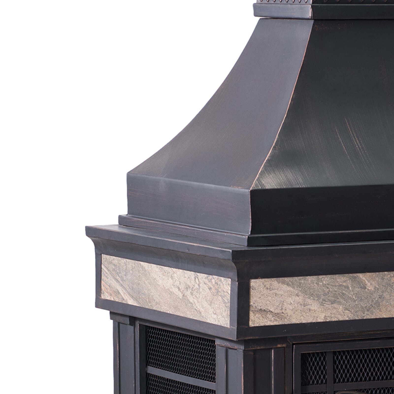 【Sports&Outdoors】Sofie 56.7'' H Wood Burning Outdoor Fireplace